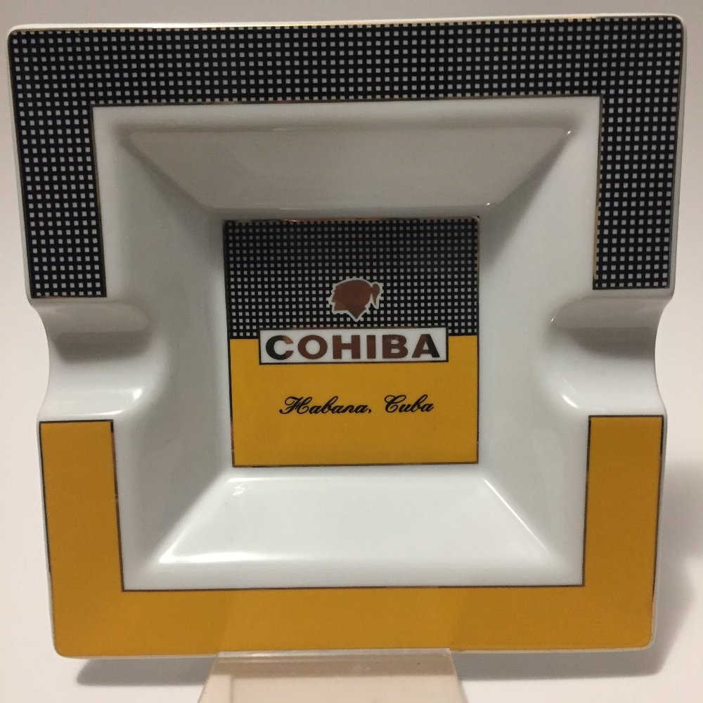 Cohiba Black - Gold  - White Cigar Ashtray